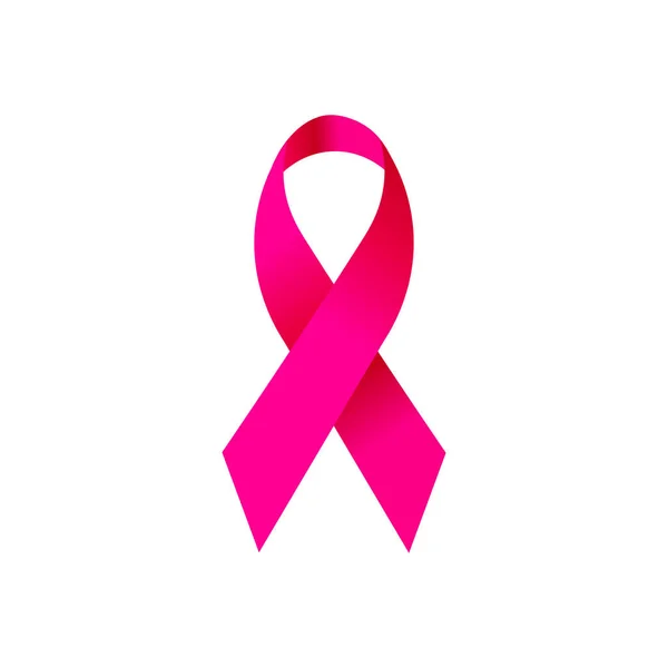 Pink Ribbon Design White Background — стоковый вектор