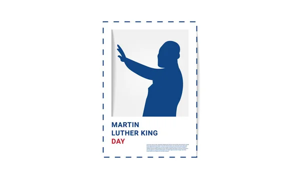 Martin Luther King Diseño Temático Día Perfecto Para Carteles Fondos — Vector de stock