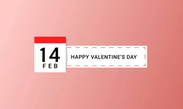 Feliz Día San Valentín Saludo Fondo Adecuado Para Fondos Escritorio — Vector de stock
