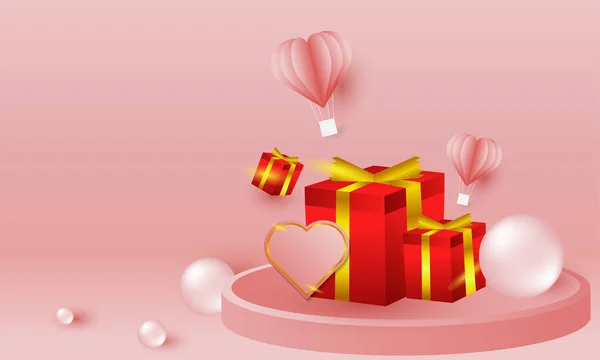 Happy Valentine Day Gruß Hintergrund Geeignet Für Hintergründe Hintergrundbilder Cover — Stockvektor