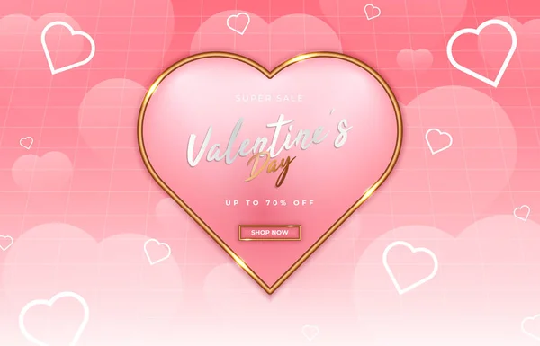 Promo Design Zum Valentinstag — Stockvektor