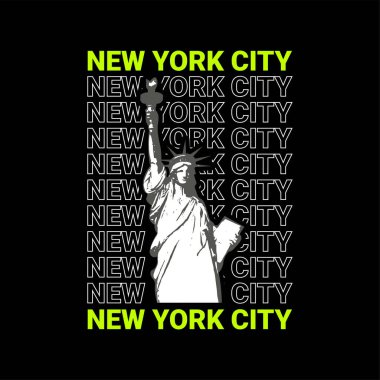 New York şehri yazı tasarımı, ekran baskı tişörtleri, giysiler, ceketler ve diğerleri için uygun