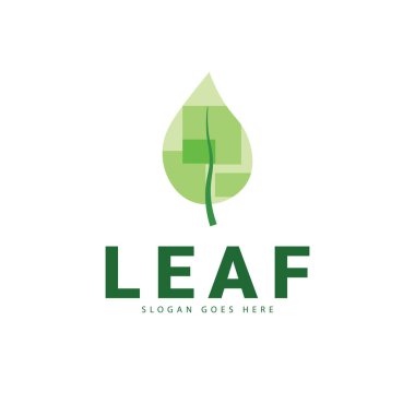 Yaprak logosu, bu logo iş için uygun.