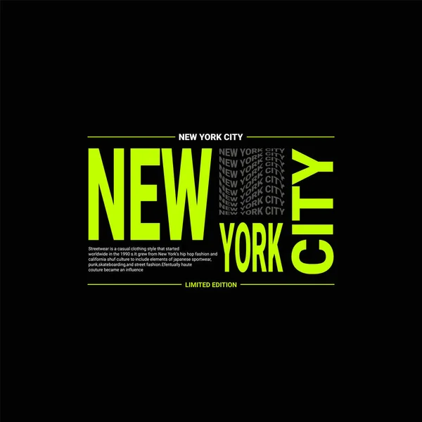 New York şehri yazı tasarımı, ekran baskı tişörtleri, giysiler, ceketler ve diğerleri için uygun