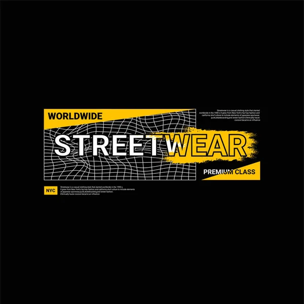 ストリートウェアの書き込みデザインは 画面印刷Tシャツ アパレル ジャケットなどに適しています — ストックベクタ