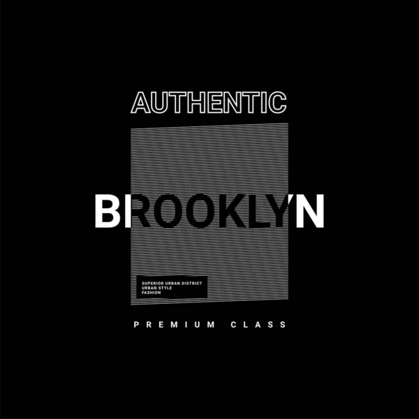 Brooklyn yazı tasarımı, ekran baskısı tişörtleri, giysiler, ceketler ve diğerleri için uygun