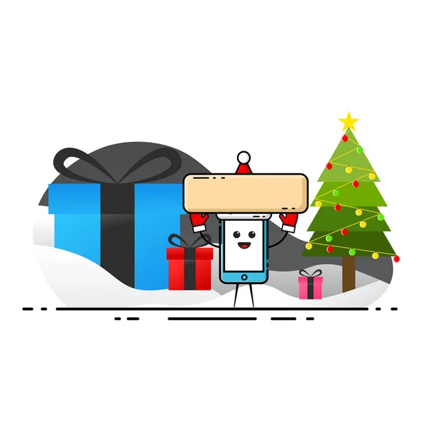 Weihnachtliches Design Auf Weißem Hintergrund — Stockvektor