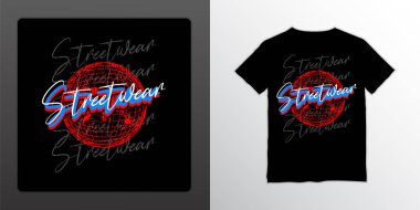 sokak giyimi t-shirt tasarımı, ekran baskısı, ceket ve diğerleri için uygun