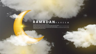 Ramazan temalı arka plan, altın ve siyah karışımı, İslami temalı arka plan için mükemmel.