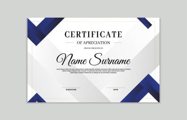 Mavi ve altın sertifikalı sınır şeması. Takdir, iş ve eğitim ihtiyaçları için