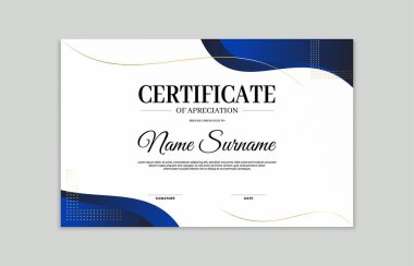 Mavi ve altın sertifikalı sınır şeması. Takdir, iş ve eğitim ihtiyaçları için