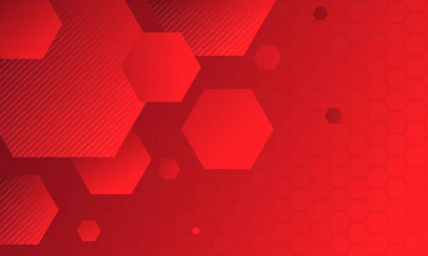Fond Rouge Luxe Avec Des Rayures Dorées — Image vectorielle