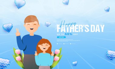 Mutlu babalar günü tasarımı, afişler, terfiler, posterler, kuponlar ve diğerleri için uygun.