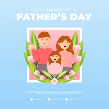Mutlu babalar günü tasarımı, afişler, terfiler, posterler, kuponlar ve diğerleri için uygun.