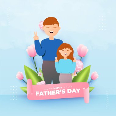 Mutlu babalar günü tasarımı, afişler, terfiler, posterler, kuponlar ve diğerleri için uygun.