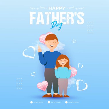 Mutlu babalar günü tasarımı, afişler, terfiler, posterler, kuponlar ve diğerleri için uygun.