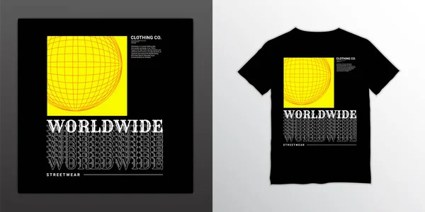 Diseño Escritura Todo Mundo Adecuado Para Serigrafía Camisetas Ropa Chaquetas — Vector de stock