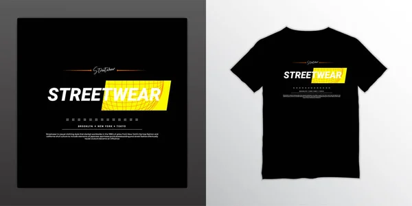 Streetwear Tričko Design Vhodné Pro Sítotisk Bundy Další — Stockový vektor