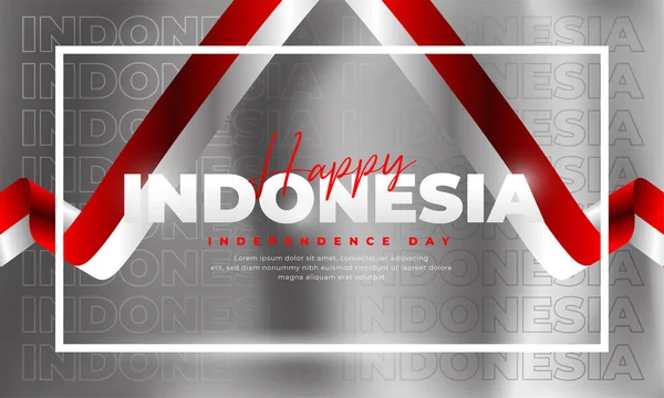 August Indonesian Independence Day Design Suitable Posters Banners Social Media — Stockvektor