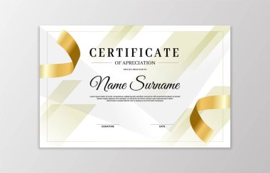 Beyaz ve altın sertifikalı sınır şeması. Takdir, iş ve eğitim ihtiyaçları için