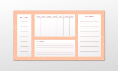 Digital planner template for every day