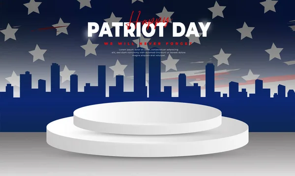 Patriot Day Illustration Patriotic Templates Greeting Cards Posters Banners American — Vector de stock