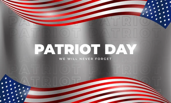 Patriot Day Illustration Patriotic Templates Greeting Cards Posters Banners American — Vector de stock