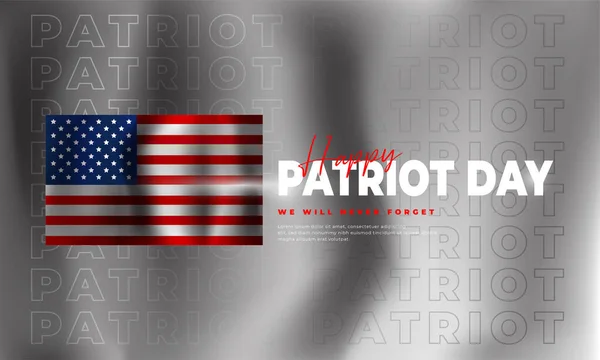 Patriot Day Illustration Patriotic Templates Greeting Cards Posters Banners American — Vector de stock