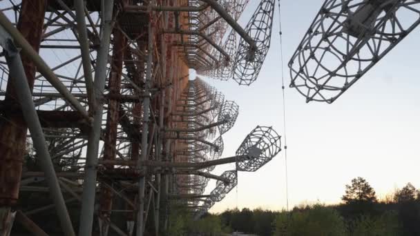 Systèmes radar à horizon Duga à Tchernobyl, Ukraine — Video