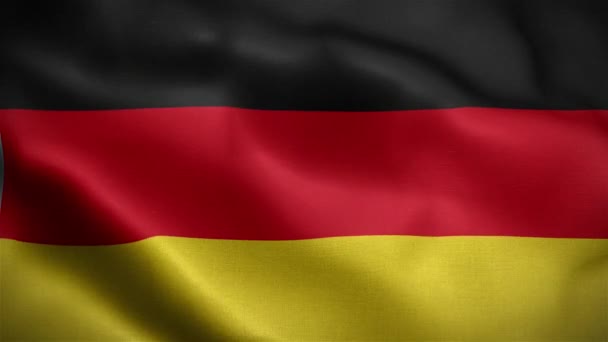 Flag Germany Flag Fluttering Wind Animation Germany Flag Fluttering Wind — Stock Video