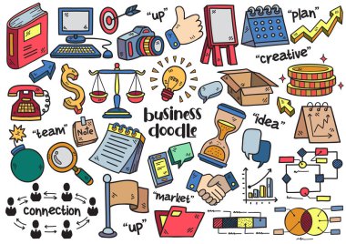 afiş, poster, broşür için iş illüstrasyon Vektörü