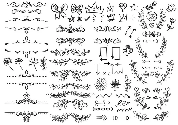 Klasik karalama nesneleri vektör illüstrasyonu