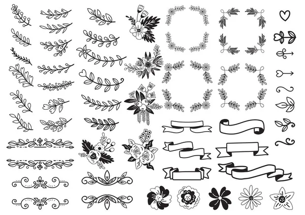 Klasik karalama nesneleri vektör illüstrasyonu