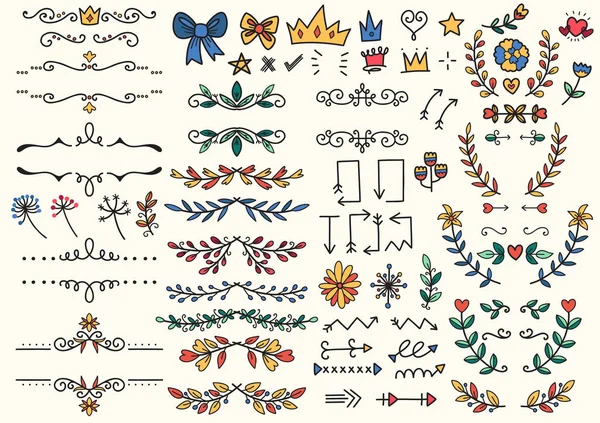 Klasik karalama nesneleri vektör illüstrasyonu