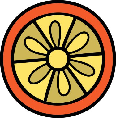 hand drawn cute orange illustration on transparent background