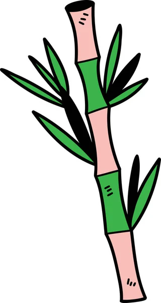 hand drawn chinese bamboo illustration on transparent background for template design
