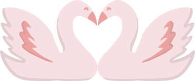 Hand Drawn valentine's day bird illustration isolated on background