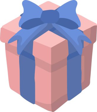 Hand Drawn cute gift box illustration isolated on background