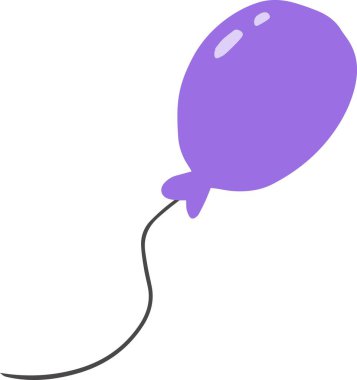Hand Drawn cute balloon illustration isolated on background