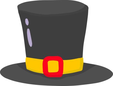 Hand Drawn magician hat illustration isolated on background