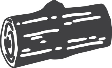 Hand Drawn timber illustration isolated on background