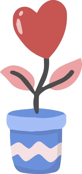 Hand Drawn Bouquet Heart Illustration Isolated Background — Vetor de Stock
