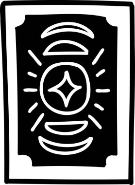 Hand Drawn cute Prediction card illustration isolated on background