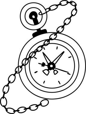 Hand Drawn vintage compass illustration isolated on background