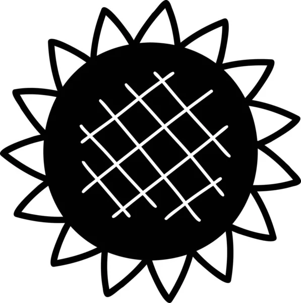 Hand Drawn Sunflower Illustration Isolated Background — Vector de stock
