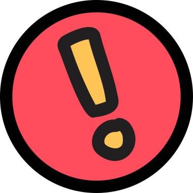 Arkaplanda el çizimi ünlem ve konuşma kutusu çizimi izole edildi