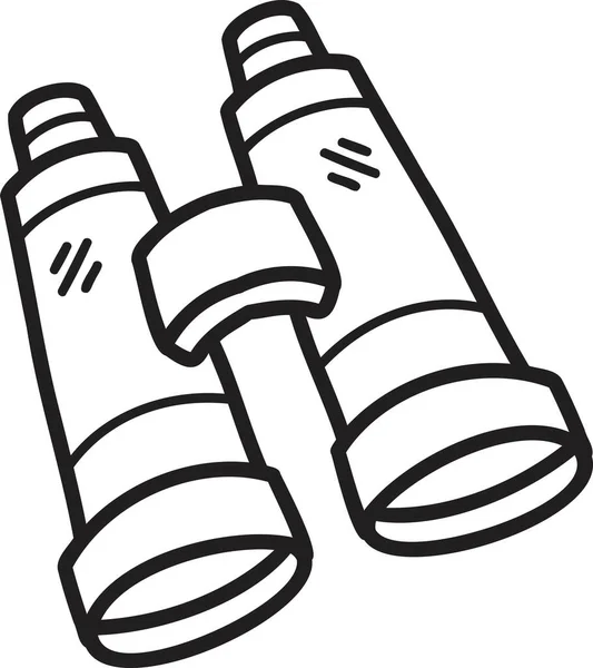 Hand Drawn Binoculars Illustration Isolated Background — 스톡 벡터