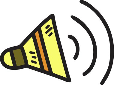 Arkaplanda el çizimi hoparlör çizimi izole edildi