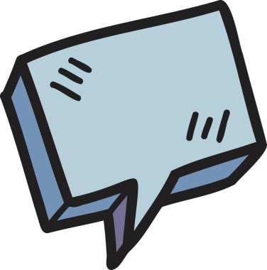 El çizimi konuşma kutusu çizimi arkaplanda izole edildi