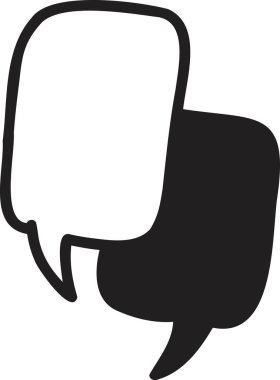 El çizimi konuşma kutusu çizimi arkaplanda izole edildi